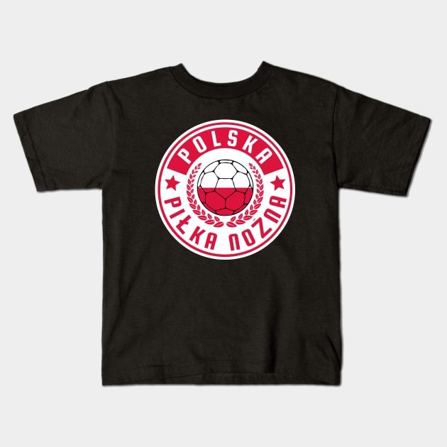 Polska Football Kids T-Shirt by footballomatic